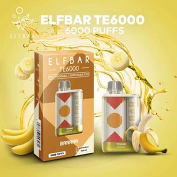 Elf Bar 6K Disposable - Original Banana with packaging