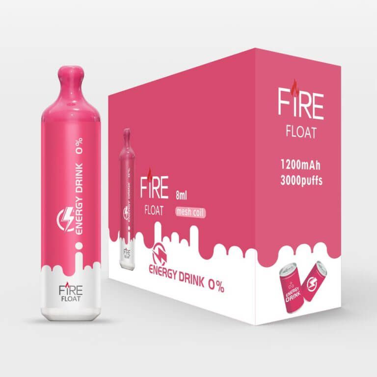 Fire Float Zero Nicotine 3K Disposable Energy Freeze with packaging
