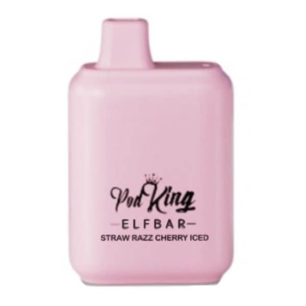 Elf Bar Pod King XC5000 Disposable Straw Razz Cherry Iced