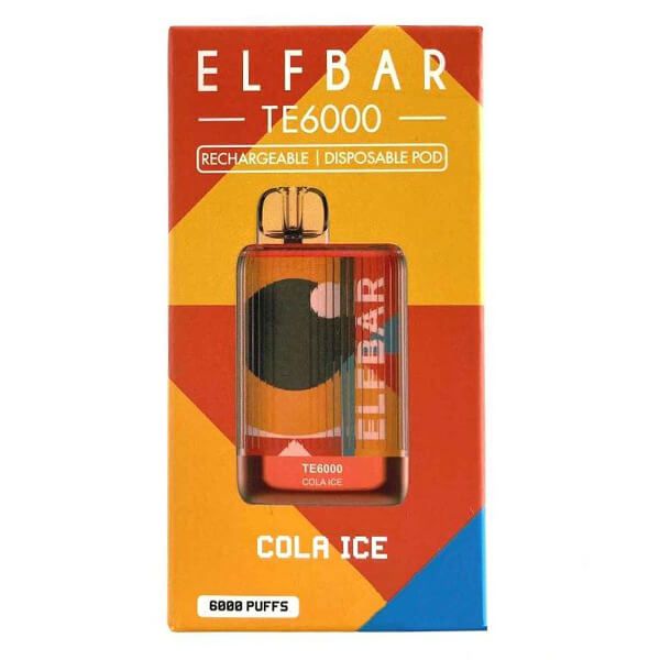 Elf Bar 6K Disposable - Cola Ice with packaging