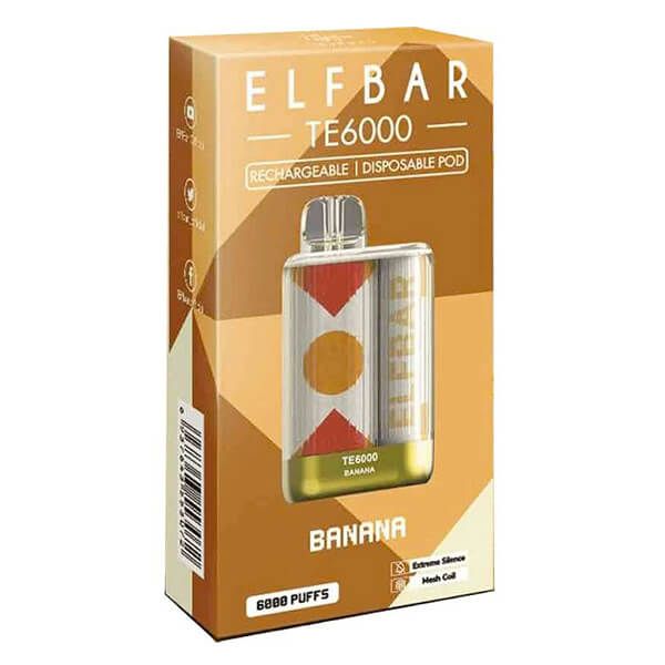 Elf Bar 6K Disposable - Original Banana with packaging