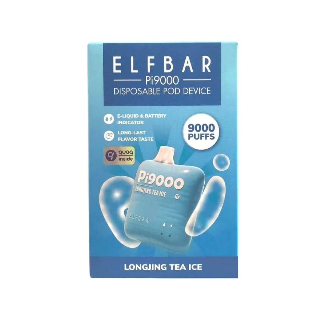 Elf Bar 9K Disposable - Longjing Tea Ice with packaging