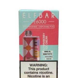 Elf Bar 6K Disposable - Strawberry Ice Cream with packaging