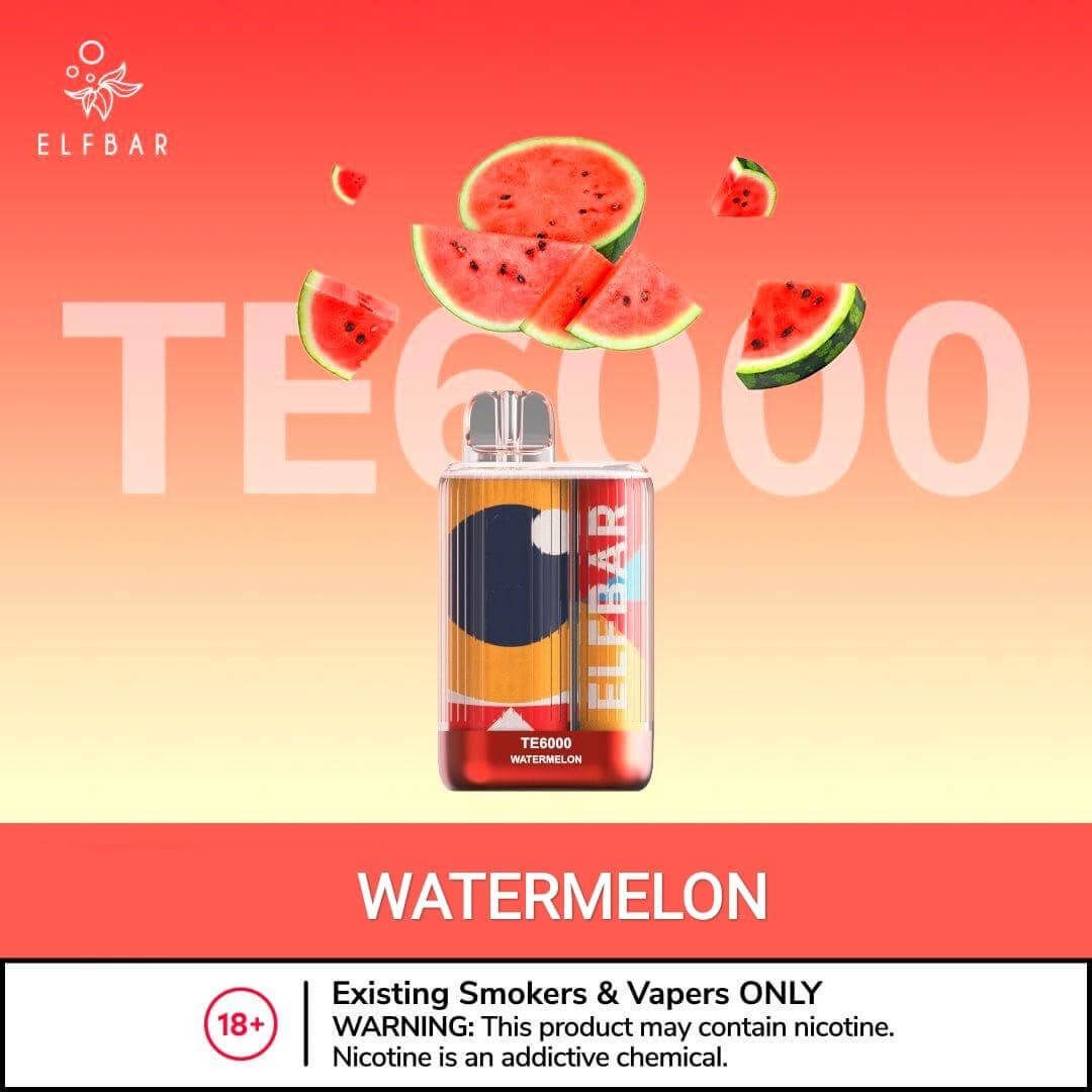Elf Bar 6K Disposable - Watermelon with packaging