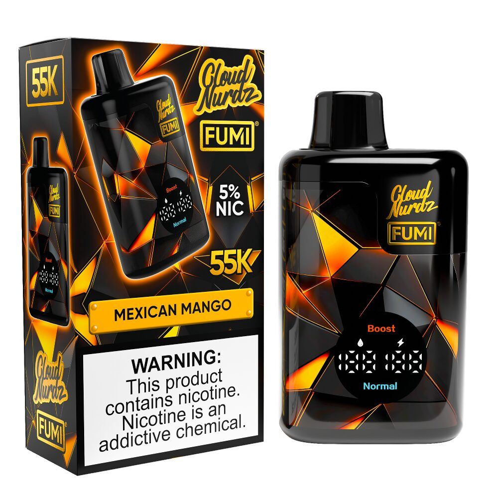 Fumi x Cloud Nurdz 55K Disposable Mexican Mango with packaging