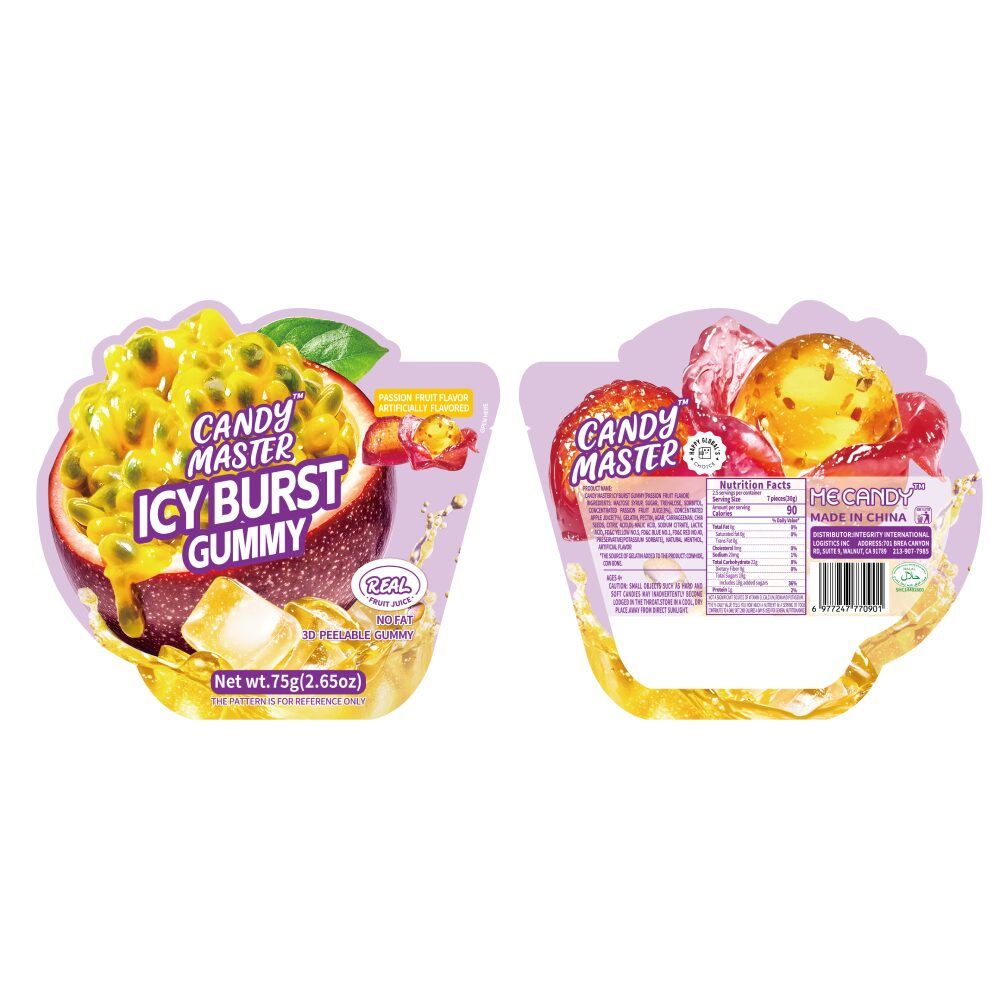 Candy Master - Icy Burst (Gummy Candy) Passion Fruit packaging
