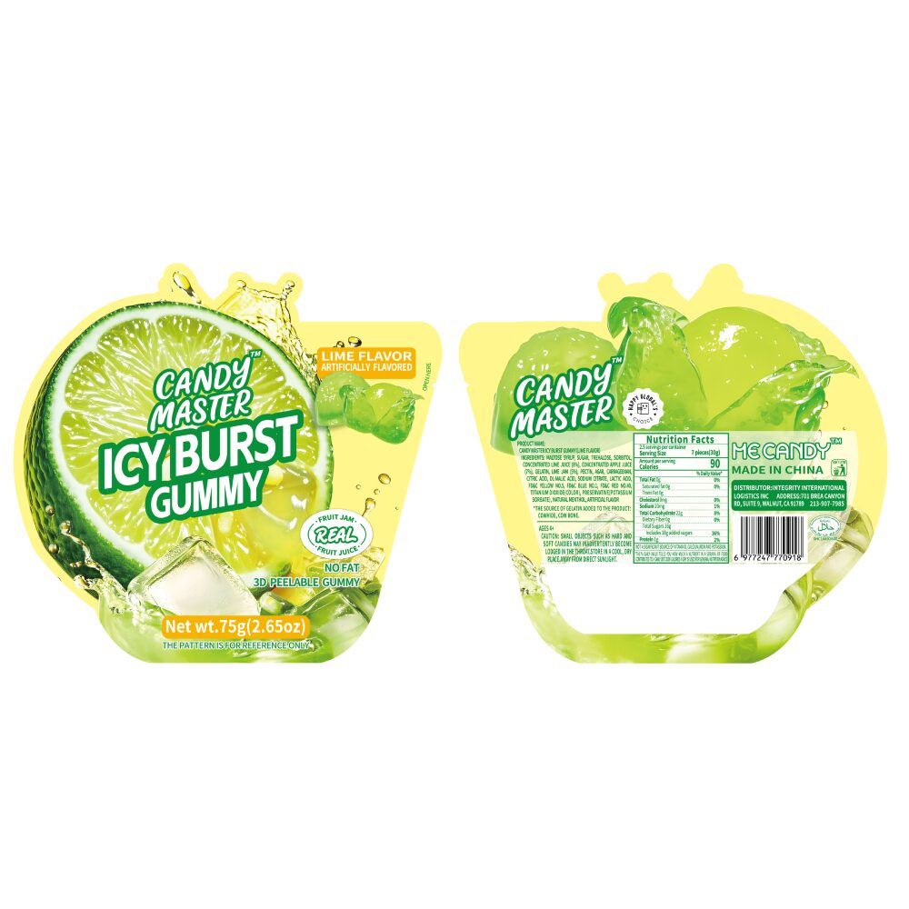 Candy Master - Icy Burst (Gummy Candy) Lime packaging