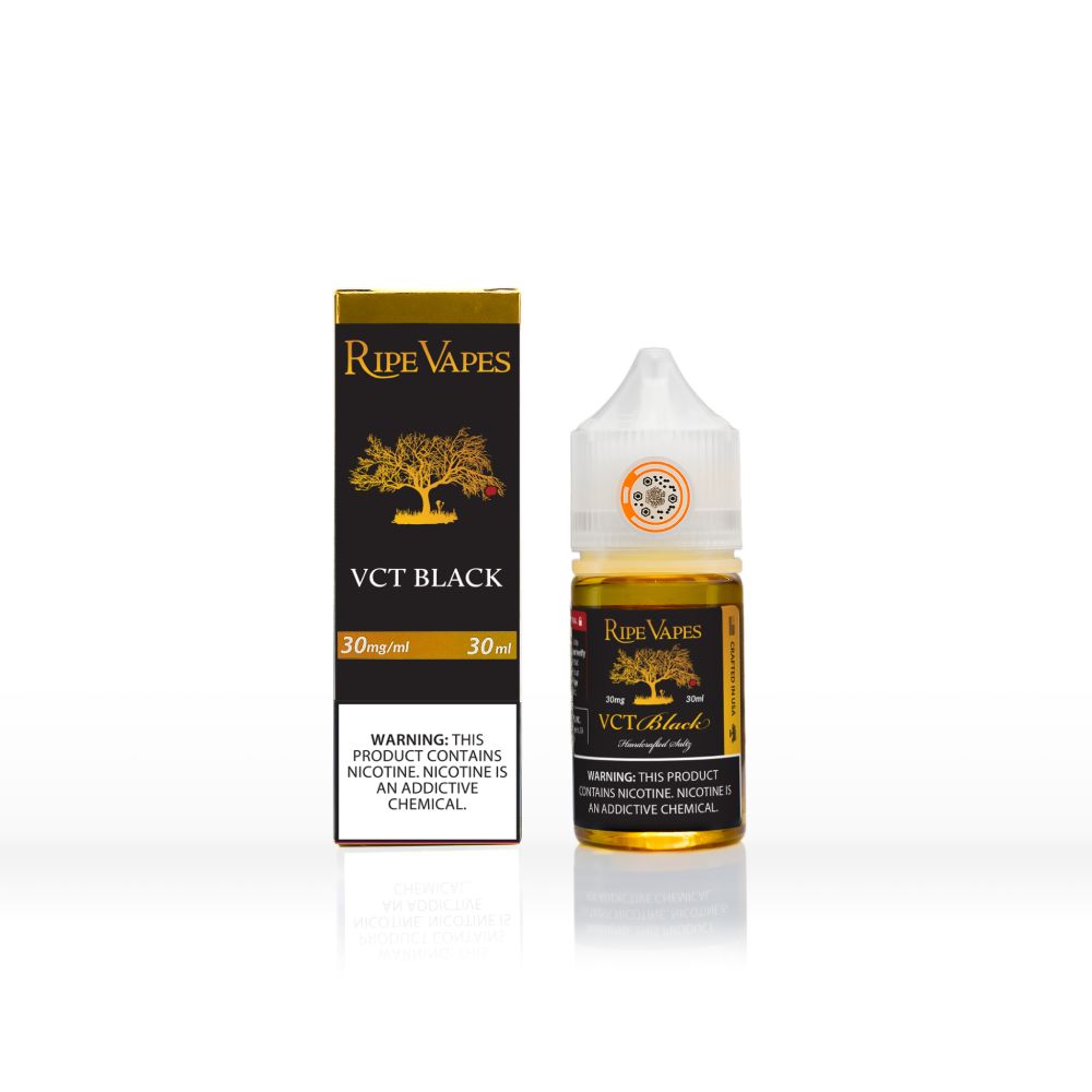 Ripe Vapes - VCT Black - 30mL Salts with packaging
