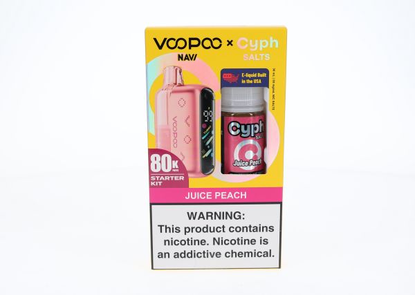 VooPoo Navi Pod System + Cyph Salts 30mL Collab Bundle Juice Peach
