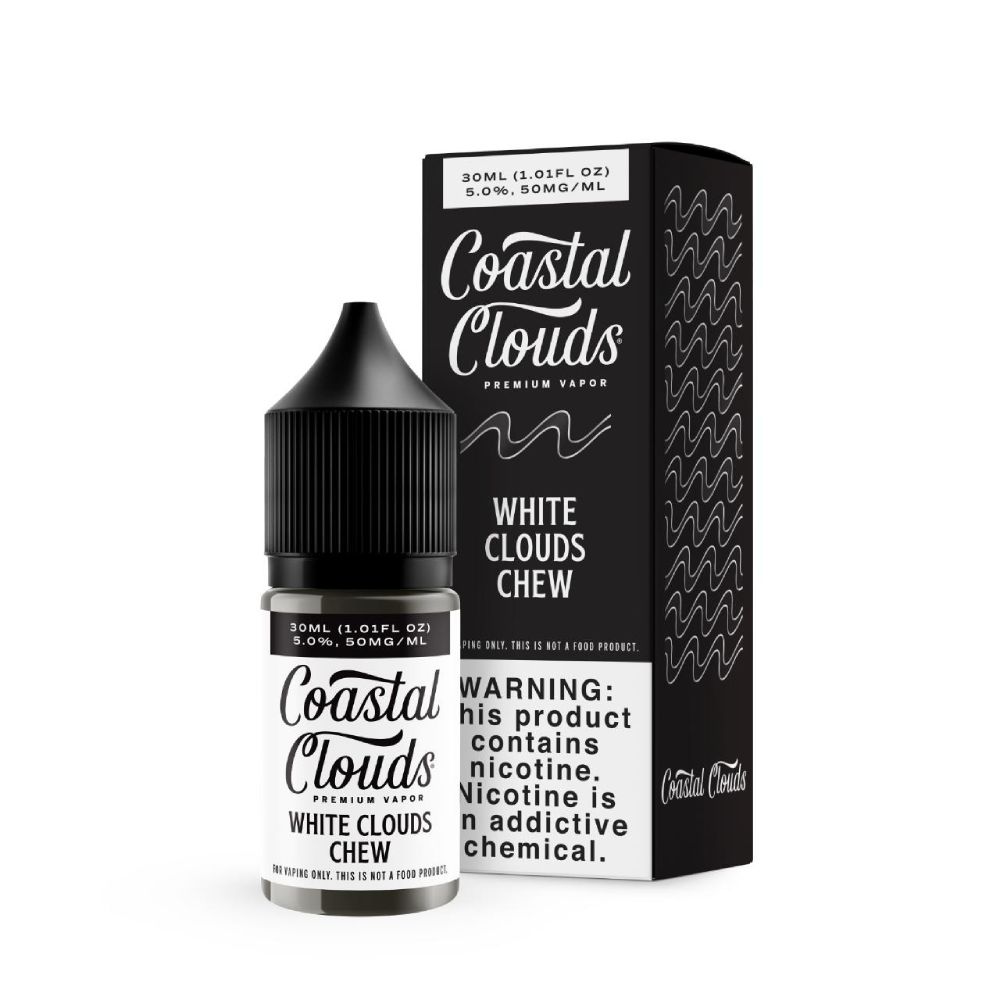 Coastal Clouds - White Clouds Chew - 30mL Salts with packaging