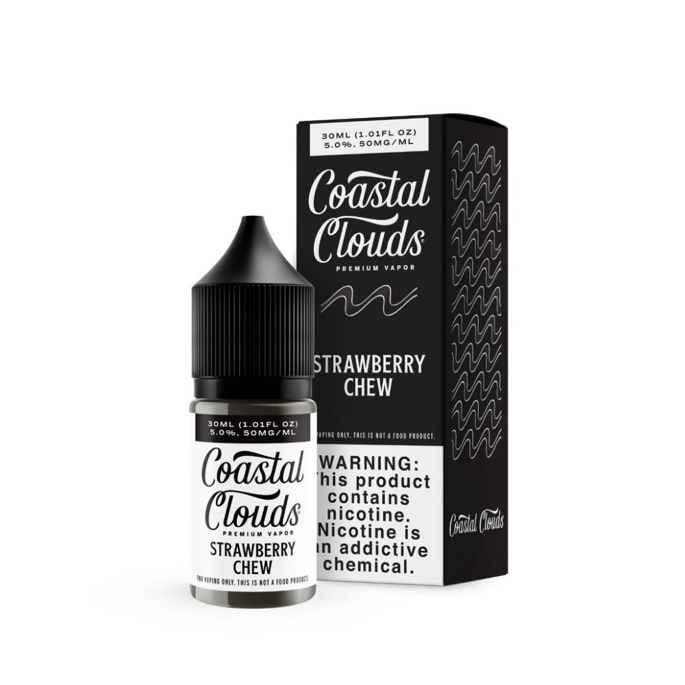 Coastal Clouds - Strawberry Chew - 30mL Salts with packaging