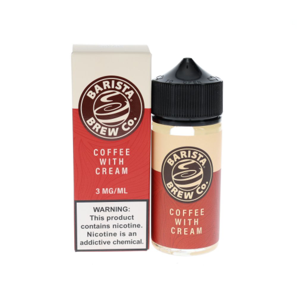 Coffee With Cream Barista Brew 100mL 3mg with packaging