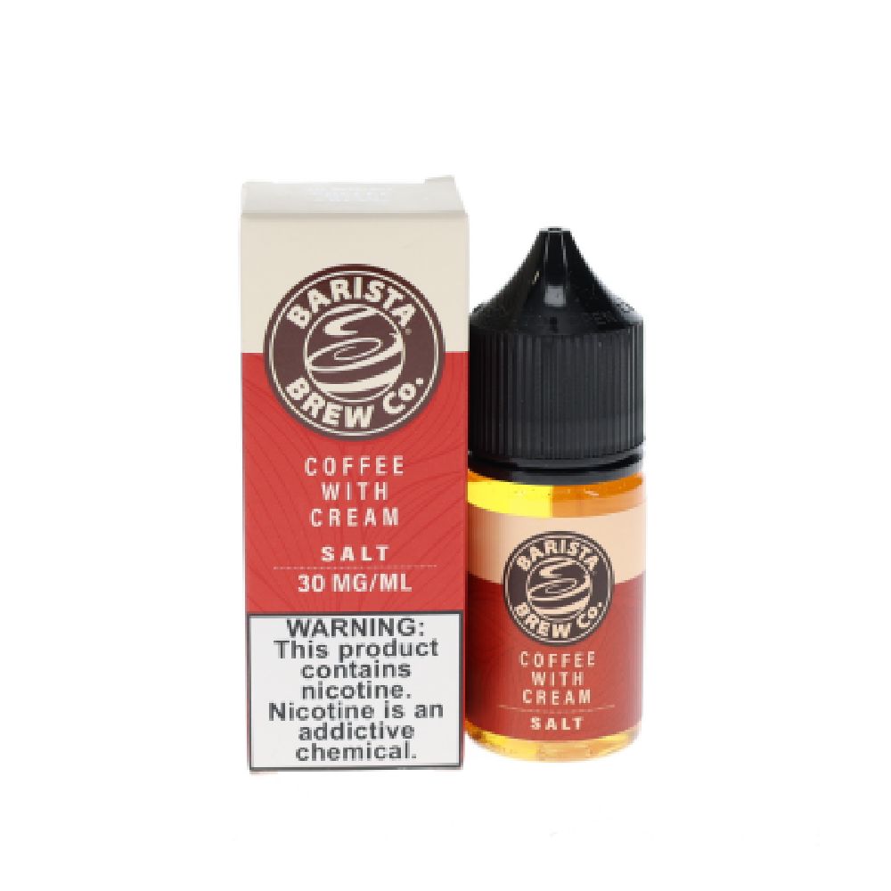 Coffee With Cream Barista Brew Salts 30mL 30mg with packaging