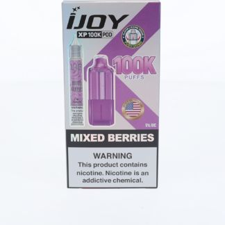 iJoy XP100K Pod Disposable + 15mL (LIQ Salt) Mixed Berries with packaging