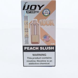 iJoy XP100K Pod Disposable + 15mL (LIQ Salt) Peach Slush with packaging