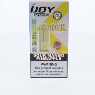iJoy XP100K Pod Disposable + 15mL (LIQ Salt) Sour Mango Pineapple with packaging