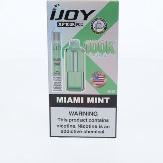 iJoy XP100K Pod Disposable + 15mL (LIQ Salt) Miami Mint with packaging
