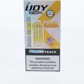 iJoy XP100K Pod Disposable + 15mL (LIQ Salt) Frozen Peach with packaging