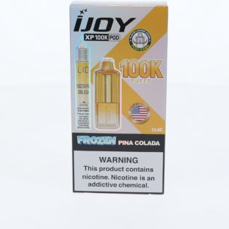 iJoy XP100K Pod Disposable + 15mL (LIQ Salt) Frozen Pina Colada with packaging