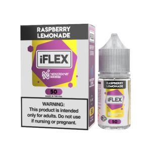 Juice Head iFlex Nixodine - Raspberry Lemonade - 30mL Salts 50mg with packaging