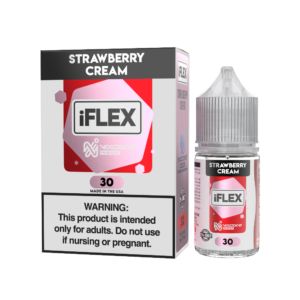 Juice Head iFlex Nixodine - Strawberry Cream - 30mL Salts 30mg with packaging