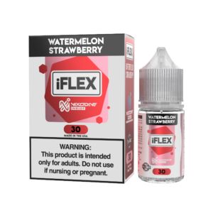 Juice Head iFlex Nixodine - Watermelon Strawberry - 30mL Salts 30mg with packaging