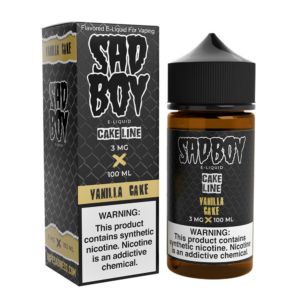 Sadboy - Vanilla Cake - 100mL 3mg with packaging