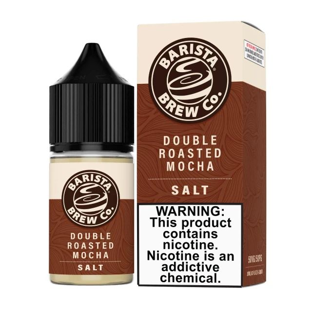 Double Rosted Mocha Barista Brew Salts 30mL with packaging