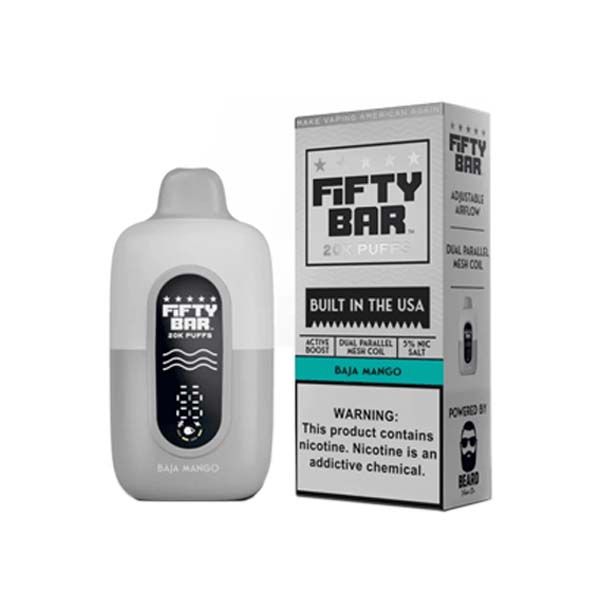 Fifty Bar V2 20K Disposable baja magno with packaging