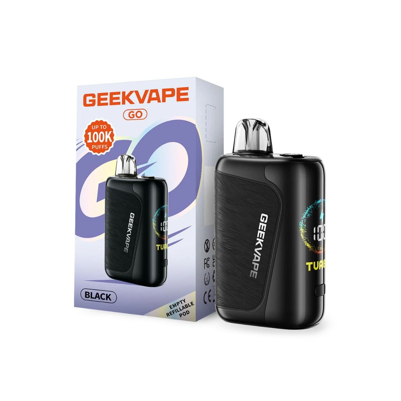 Geekvape Go Pod Kit Black with packaging