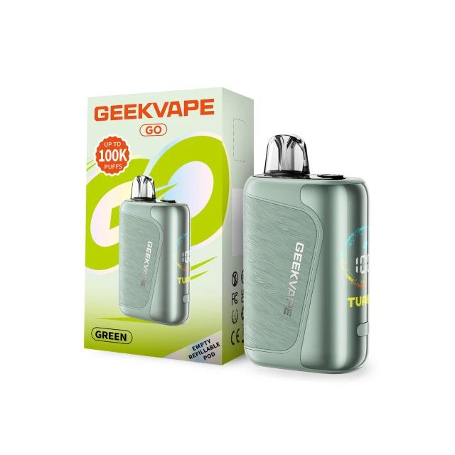 Geekvape Go Pod Kit Green with packaging