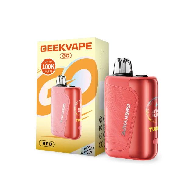 Geekvape Go Pod Kit Red with packaging