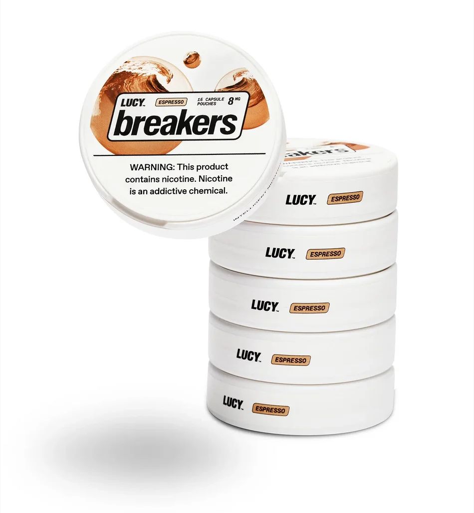 Lucy Breakers Oral Nicotine Pouches (5-Can Pack) Espresso