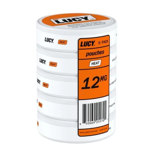 Lucy Nicotine Pouches (5-Can Pack) Heat 12mg