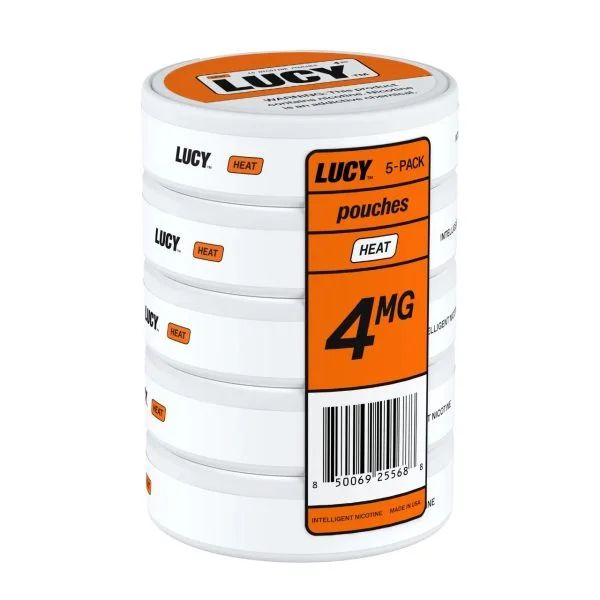Lucy Nicotine Pouches (5-Can Pack) Heat 4mg