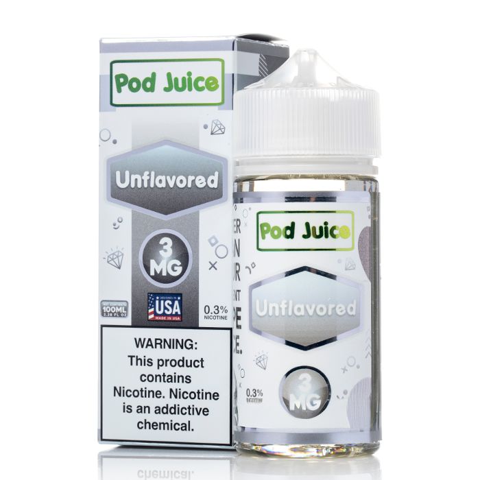 Pod Juice - Unflavored - 100mL with packaging