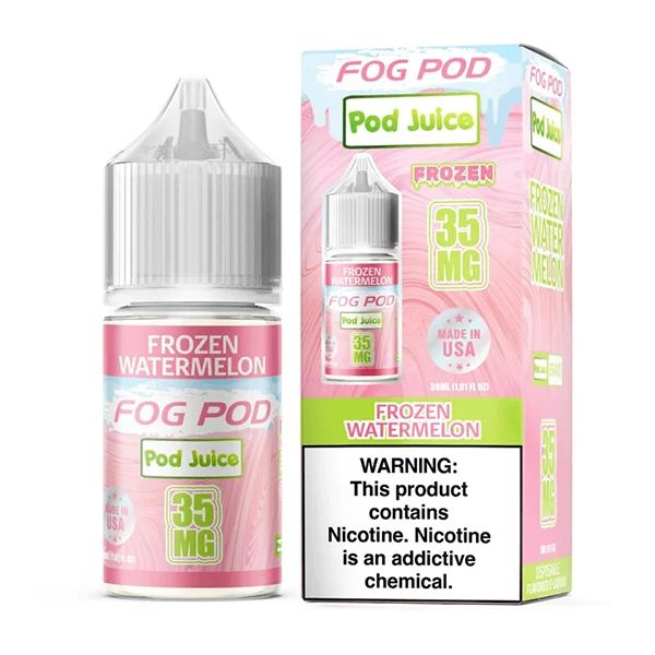 Pod Juice x Fog Pod - Frozen Watermelon - 30mL Salts 35mg with packaging