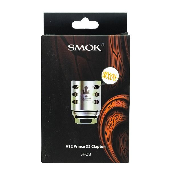 SMOK TFV12 Prince Replacement Coils 3-Pack - 0.4ohm Prince Cobra X2 Clapton with Packaging