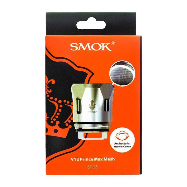SMOK TFV12 Prince Replacement Coils 3-Pack - 0.17ohm Prince MAX Mesh with Packaging