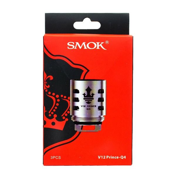 SMOK TFV12 Prince Replacement Coils 3-Pack - 0.4ohm Prince Q4 with Packaging