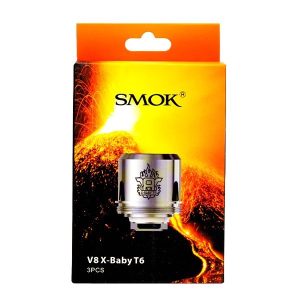 SMOK TFV8 X-Baby Replacement Coils 3-Pack - T6 0.2ohm (3-Pack) with Packaging