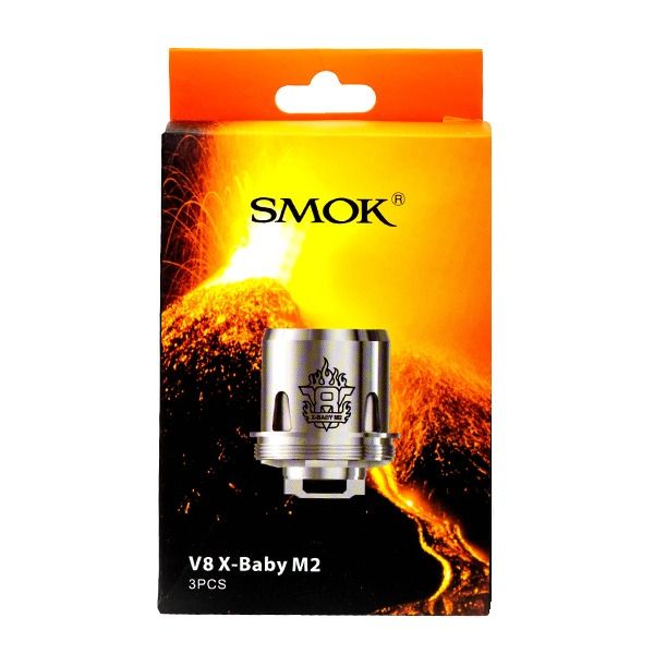 SMOK TFV8 X-Baby Replacement Coils 3-Pack - M2 0.2ohm (3-Pack) with Packaging