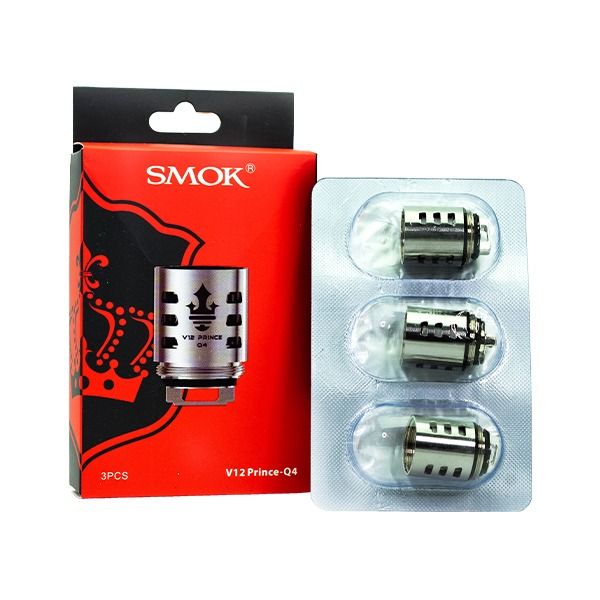 SMOK TFV12 Prince Replacement Coils 3-Pack - 0.4ohm Prince Q4 with Packaging