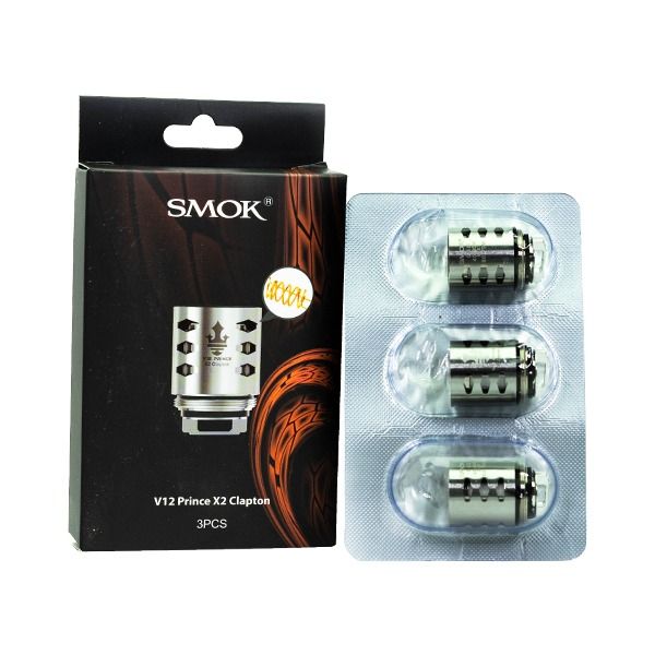 SMOK TFV12 Prince Replacement Coils 3-Pack - 0.4ohm Prince Cobra X2 Clapton with Packaging