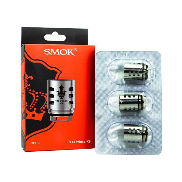 SMOK TFV12 Prince Replacement Coils 3-Pack - 0.15ohm Prince X6 with Packaging
