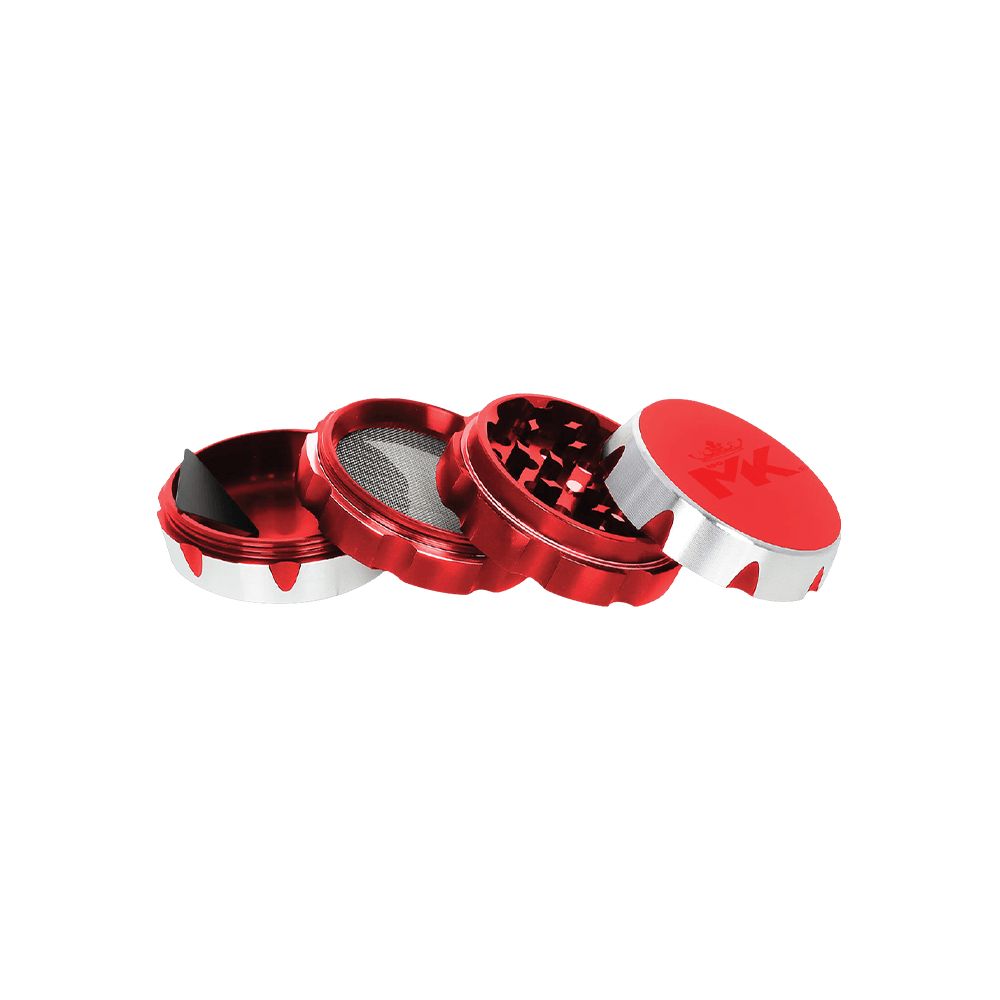 MKGlass MKGR5 Blade 4 Part Premium Grinder Display (6pc Display) Red