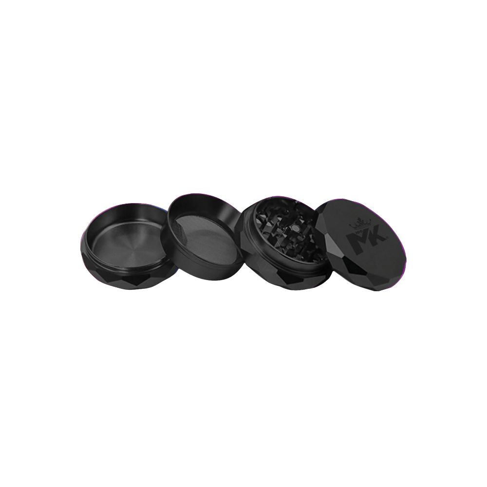 MKGlass MKGR8 Excalibur 4 Part Premium Grinder Display (6pc Display) Black