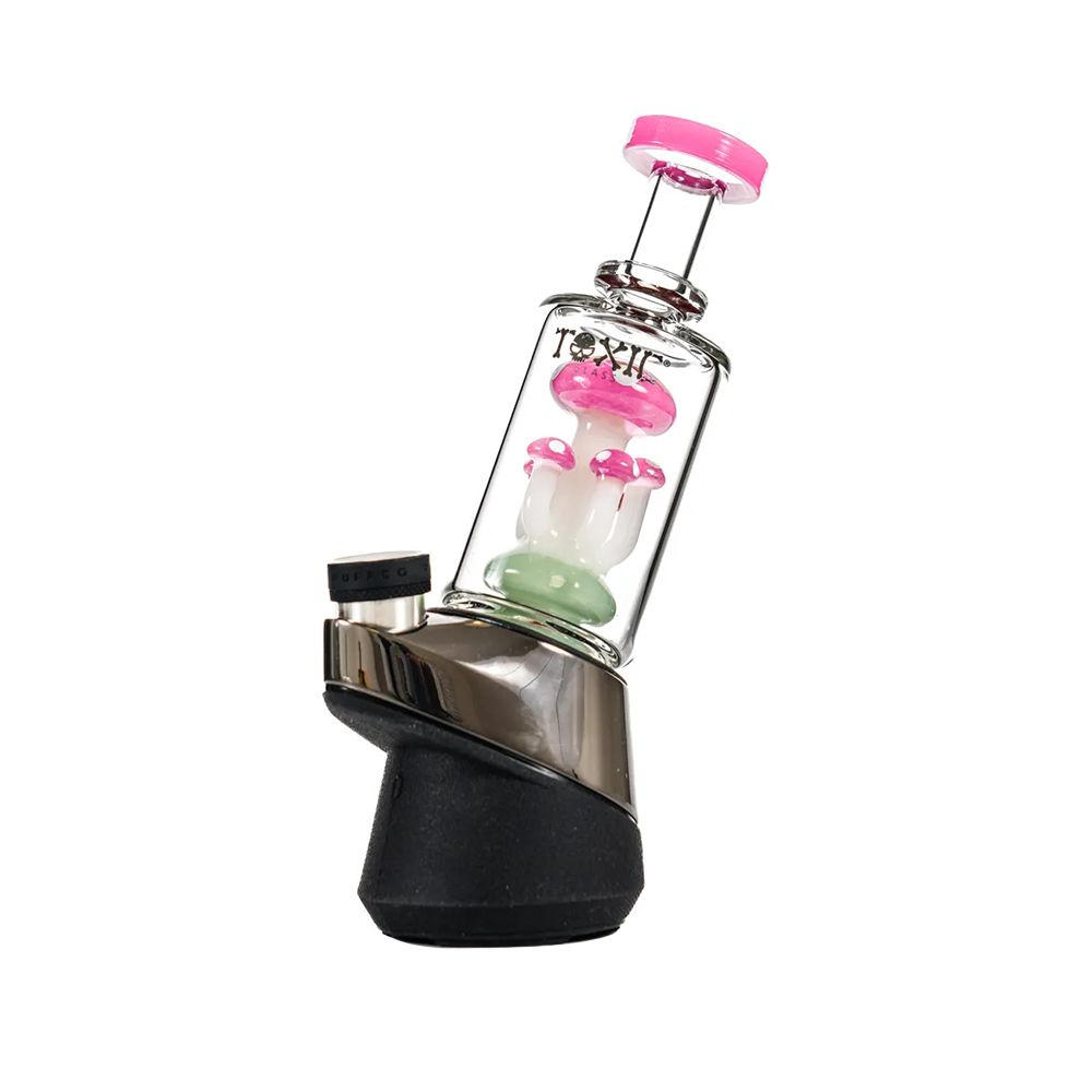 MKGlass TXAT76 Toxic Mushroom Puffco Glass Attachment (Glass Attachment Only) Slime Pink