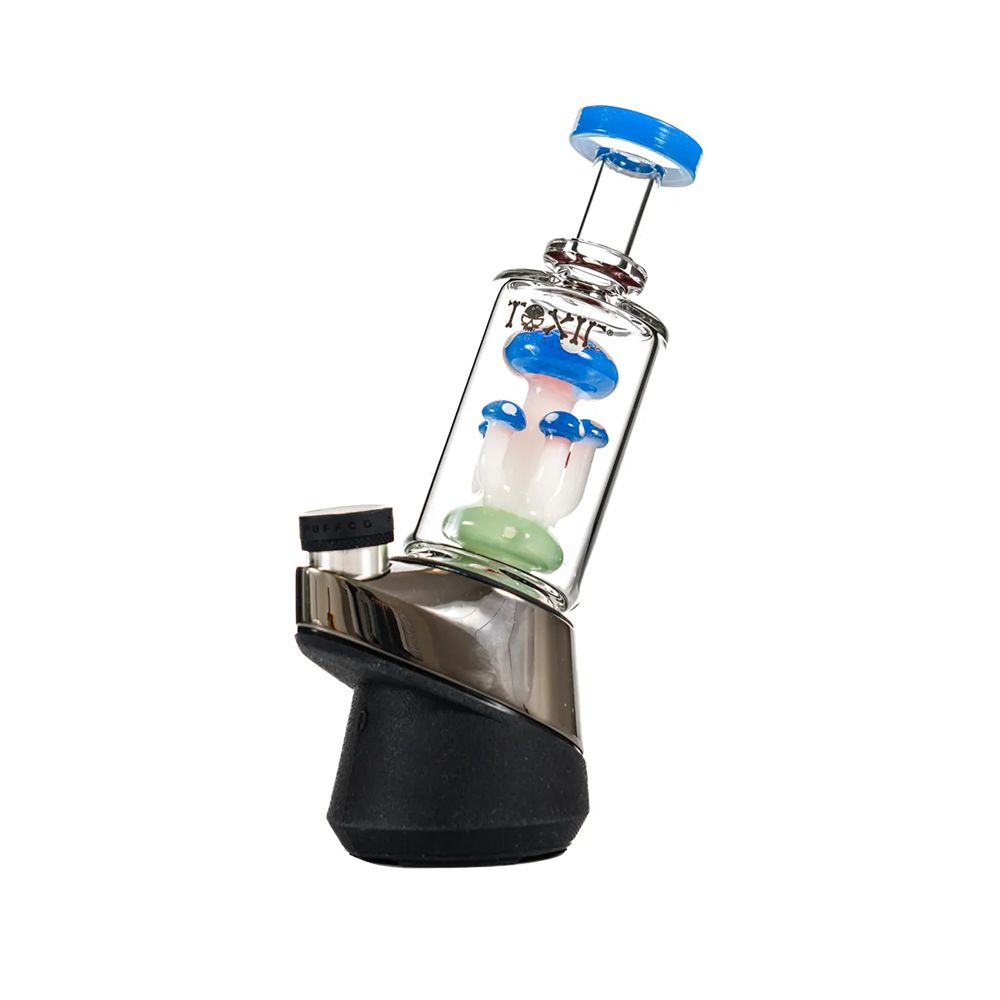 MKGlass TXAT76 Toxic Mushroom Puffco Glass Attachment (Glass Attachment Only) Jade Blue