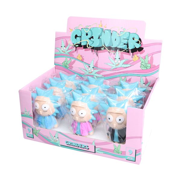 Non branded GR31 Plastic Grinder (9pc Display) packaging
